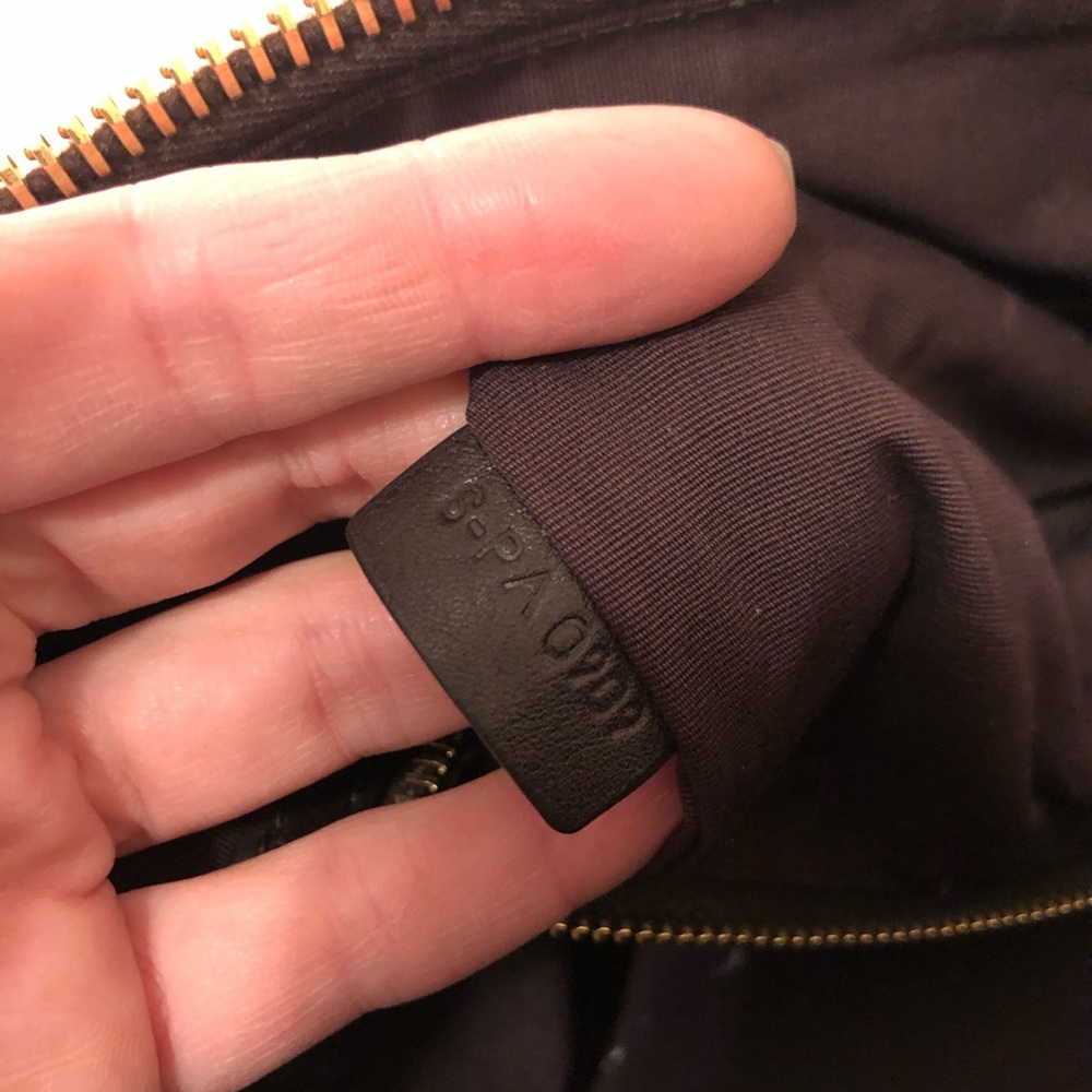 Celine brown leather medium size handbag - Picture 7 of 10